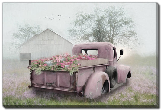 Pink Flower Truck