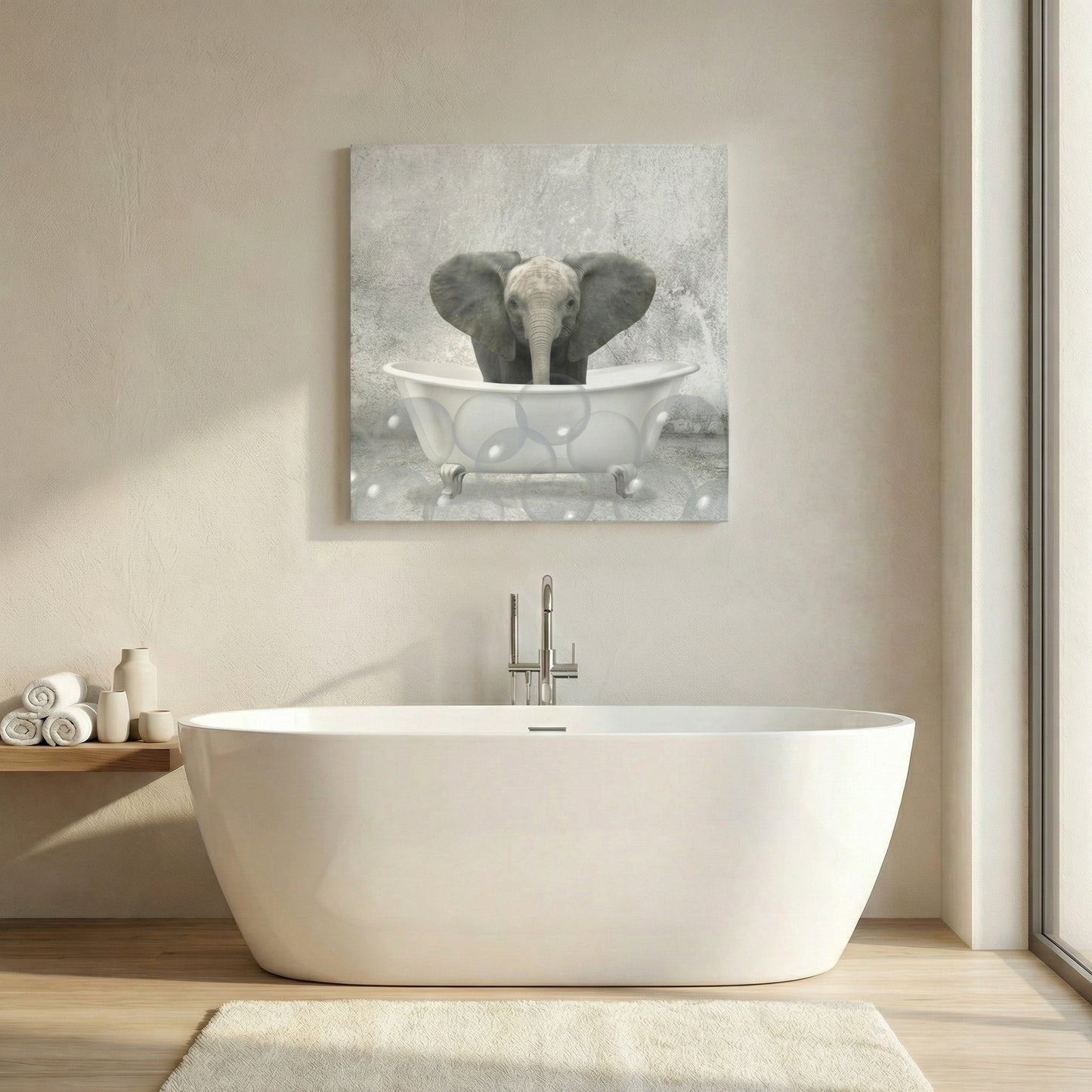 Baby Elephant Bath