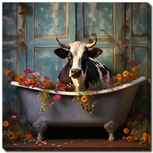 Bathroom Jungle Joy Cow