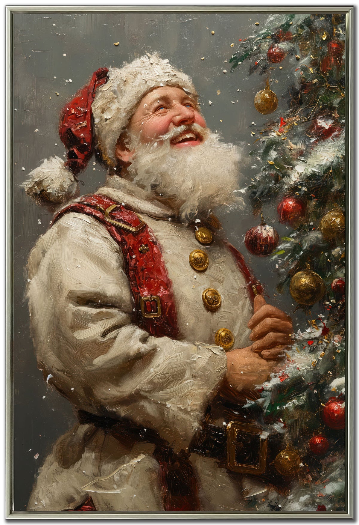 Santa Claus And Christmas Tree